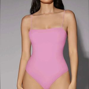 Baby Pink Tank Bodysuit XS